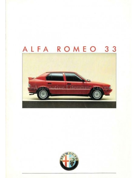 1986 ALFA ROMEO 33 BROCHURE NEDERLANDS