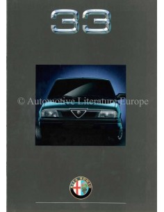 1990 ALFA ROMEO 33 BROCHURE NEDERLANDS