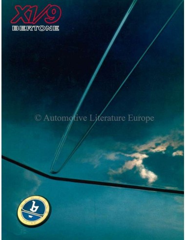 1986 BERTONE X1/9 PROSPEKT