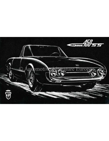 1966 GHIA 450 SS PROSPEKT ENGLISCH
