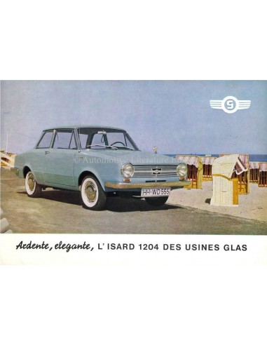 1964 GLAS ISARD 1204 BROCHURE FRANS