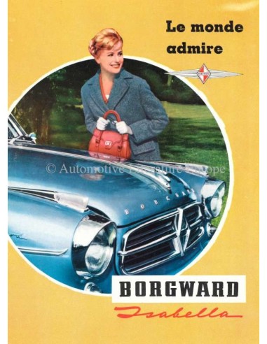 1959 BORGWARD ISABELLA BROCHURE FRANS