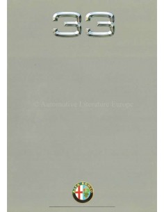 1988 ALFA ROMEO 33 BROCHURE FRANS