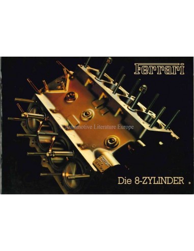 1985 FERRARI DIE 8-ZYINDER PRESSEMAPPE DEUTSCH 370/85