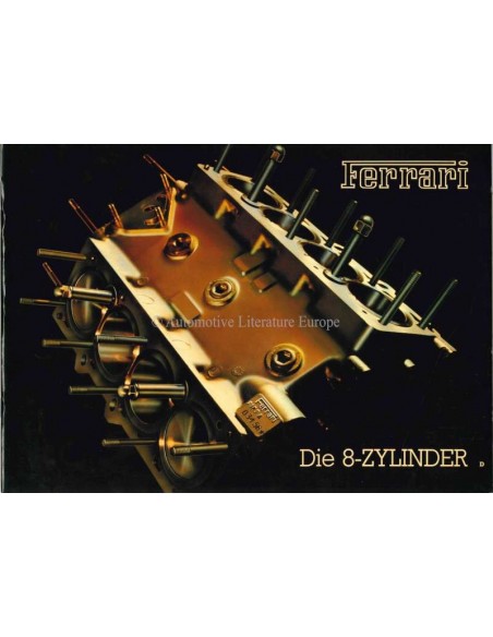 1985 FERRARI 8 CYLINDER PRESSKIT GERMAN 370/85