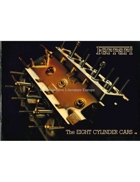 1985 FERRARI 8 ZYLINDER PRESSKIT ENGLISCH 369/85