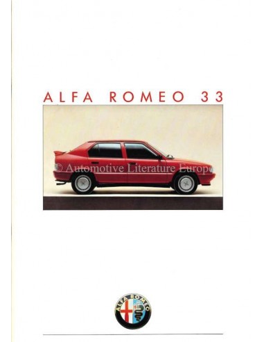 1986 ALFA ROMEO 33 BROCHURE DUITS