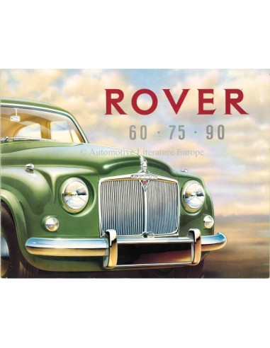 1955 ROVER 60 / 75 / 90 BROCHURE FRANS
