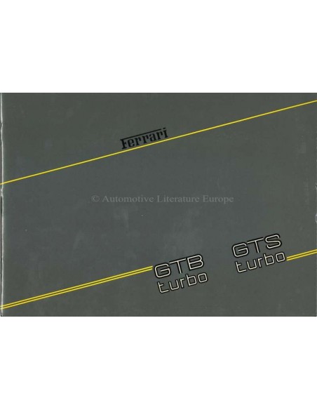 1986 FERRARI TURBO PERSMAP ITALIAANS 424/86