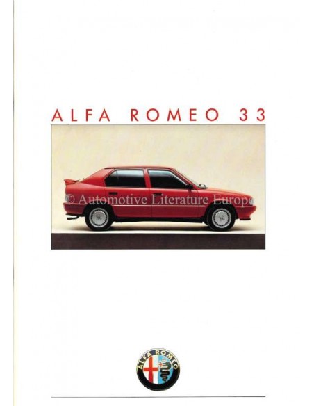 1987 Alfa Romeo 33 Brochure Duits