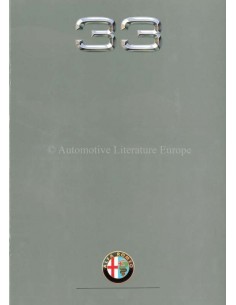 1988 ALFA ROMEO 33 BROCHURE DUTCH
