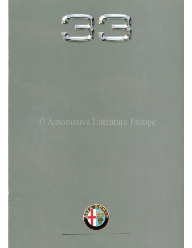 1988 ALFA ROMEO 33 BROCHURE DUTCH