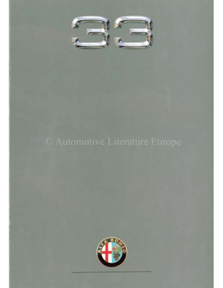 1988 ALFA ROMEO 33 PROSPEKT NIEDERLÄNDISCH