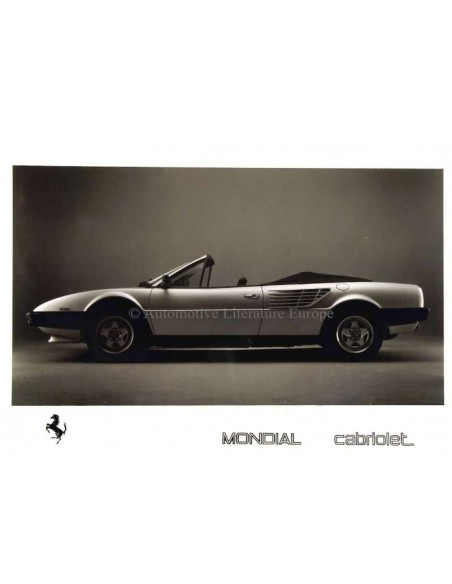 1984 FERRARI MONDIAL CABRIOLET PERSMAP DUITS 296/84