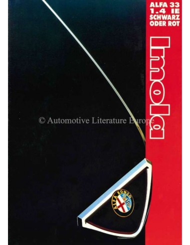 1994 ALFA ROMEO 33 IMOLA 1.4 IE BROCHURE GERMAN