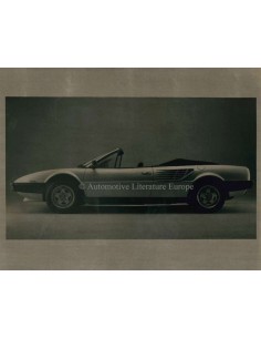 1984 FERRARI MONDIAL PERSMAP ENGELS 296/84 2