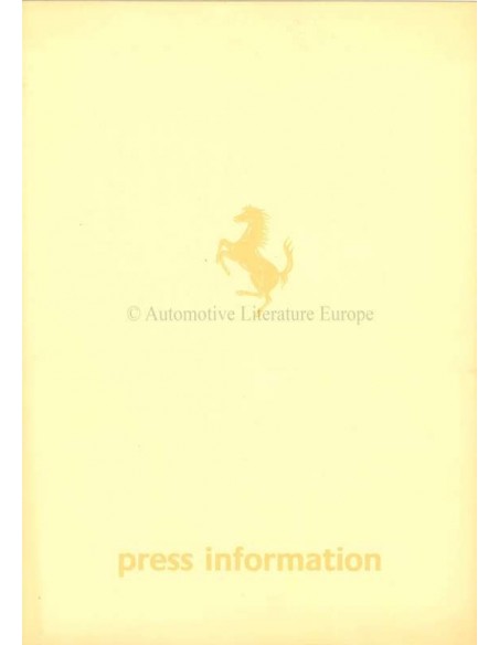 1984 FERRARI MONDIAL PERSMAP ENGELS 296/84