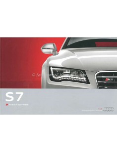 2011 AUDI S7 PROSPEKT NIEDERLÄNDISCH