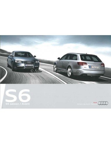 2009 AUDI S6 PROSPEKT ENGLISCH
