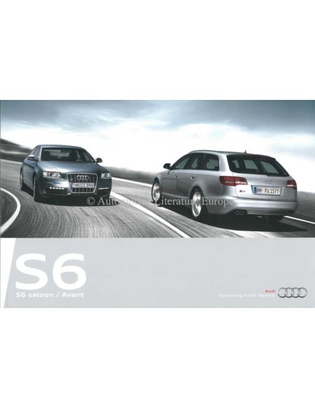 2009 AUDI S6 PROSPEKT ENGLISCH