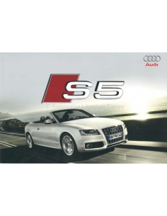 2009 AUDI S5 CABRIOLET BROCHURE NEDERLANDS
