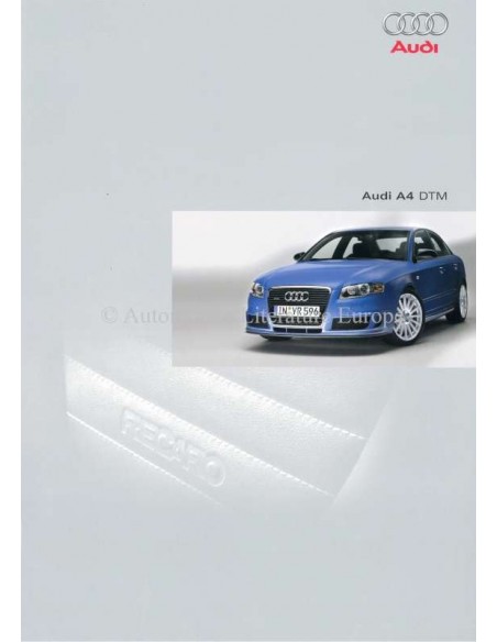 2005 AUDI A4 BROCHURE NEDERLANDS