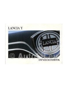 2001 LANCIA Y INSTRUCTIEBOEKJE ENGELS
