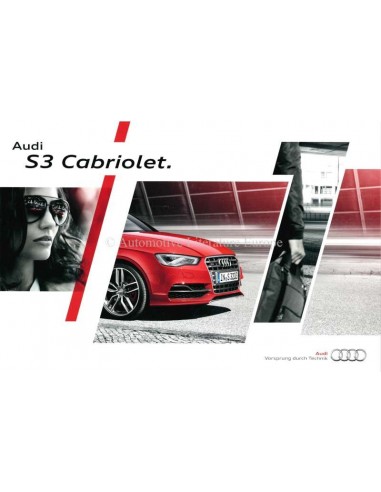 2014 AUDI S3 CONVERTIBLE BROCHURE GERMAN