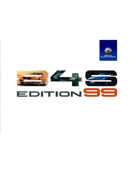 2019 BMW ALPINA B4 S EDITION 99 BROCHURE DUITS