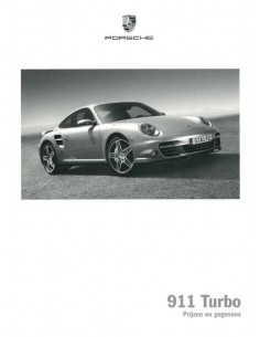 2006 PORSCHE 911 TURBO HARDBACK BROCHURE DUTCH 2
