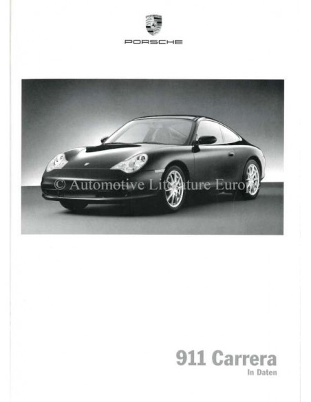 2002 PORSCHE 911 CARRERA & TARGA HARDCOVER BROCHURE DUITS