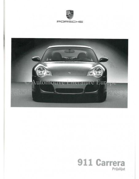 2003 PORSCHE 911 CARRERA HARDCOVER BROCHURE NEDERLANDS