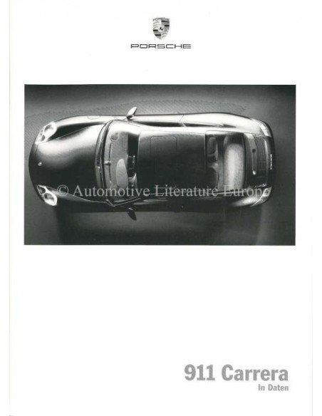 2000 PORSCHE 911 CARRERA HARDCOVER BROCHURE DUITS