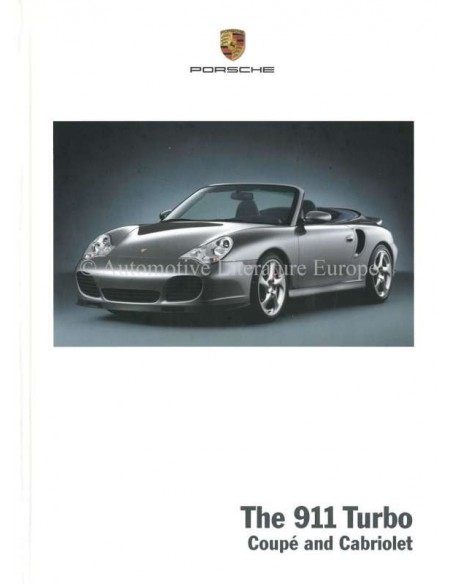 2004 PORSCHE 911 TURBO HARDCOVER PROSPEKT ENGLISCH