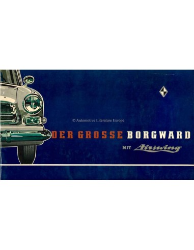 1960 GROSSE BORGWARD BROCHURE GERMAN