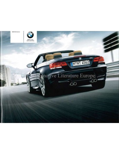 2008 BMW M3 CONVERTIBLE BROCHURE DUTCH