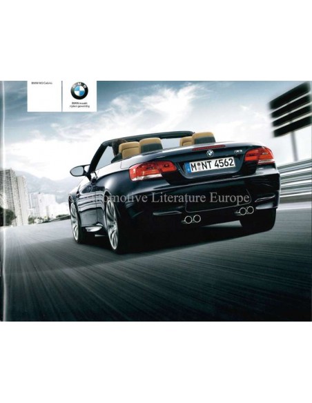 2008 BMW M3 CABRIOLET BROCHURE NEDERLANDS