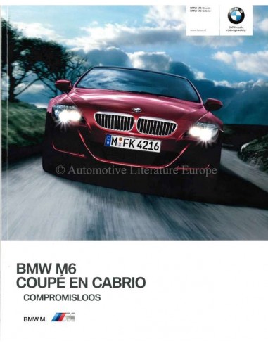 2009 BMW M6 BROCHURE DUTCH