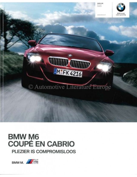 2010 BMW M6 BROCHURE DUTCH