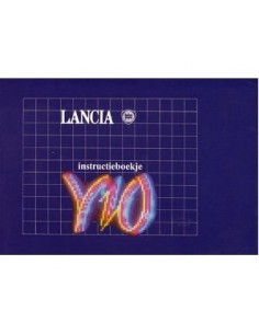 1989 LANCIA Y10 BETRIEBSANLEITUNG NIEDERLANDISCH