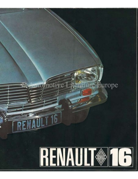 1965 RENAULT 16 BROCHURE ENGLISH