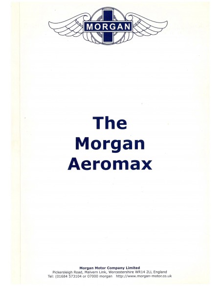 2005 MORGAN AEROMAX BROCHURE ENGELS