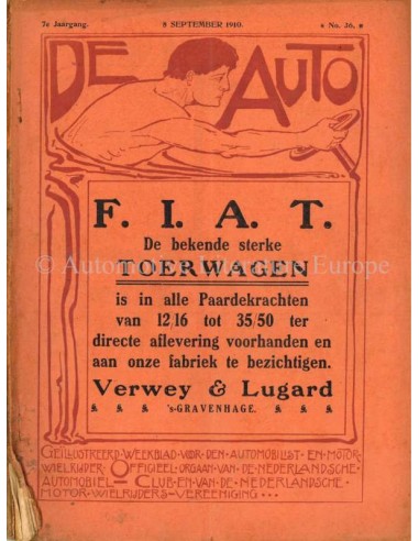 1910 DE AUTO MAGAZINE 36 DUTCH