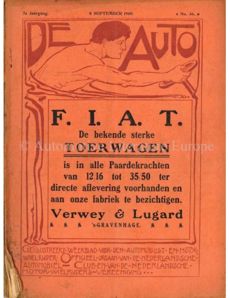 1910 DE AUTO MAGAZIN 36 NIEDERLÄNDISCH