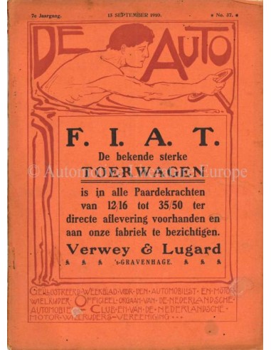 1910 DE AUTO MAGAZIN 37 NIEDERLÄNDISCH