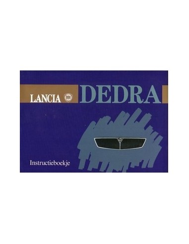 1989 LANCIA DEDRA INSTRUCTIEBOEKJE NEDERLANDS