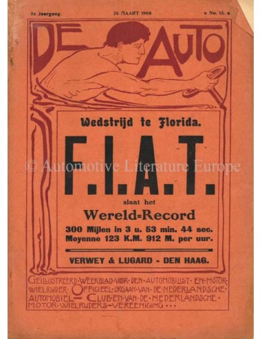 1908 DE AUTO MAGAZINE 13 DUTCH