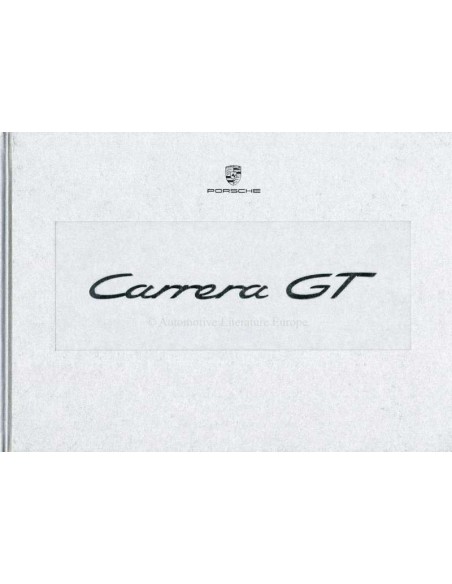 2003 PORSCHE CARRERA GT HARDCOVER BROCHURE BOX ENGELS