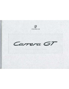 2003 PORSCHE CARRERA GT HARDCOVER BROCHURE BOX DUITS 2