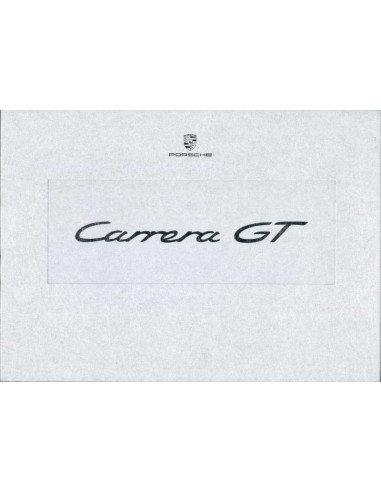 2003 PORSCHE CARRERA GT HARDCOVER BROCHURE BOX DUITS